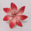 Handmade Artificial Flower Hair Pick with White Pearl